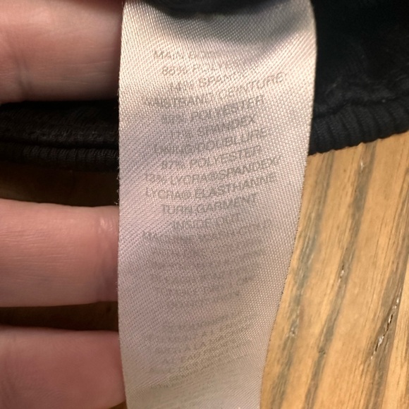 Zella Black Athletic Shorts with White Trim - Picture 3 of 3